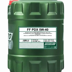 FANFARO • PDX5W4020L Synteettinen moottoriöljy 5W-40 PDX SN C3, C2 (FF6705) 20L Rajoitettu Tarjous
